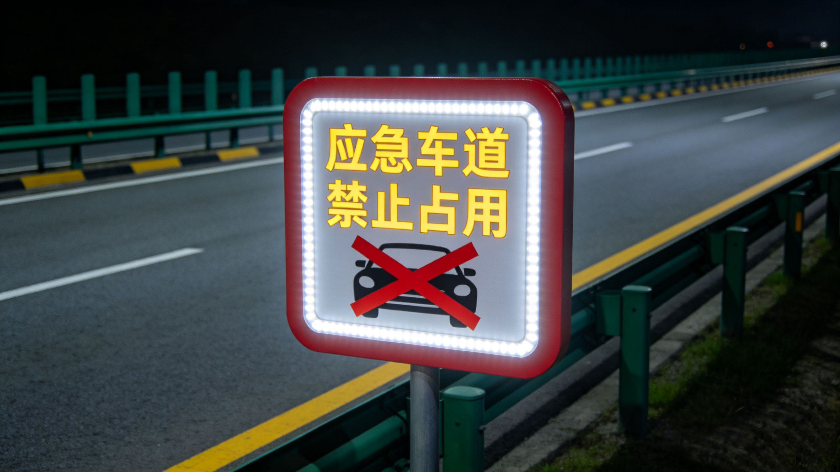 應(yīng)急車道占空提示發(fā)光標(biāo)志